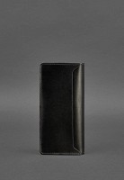 Кожаное портмоне-купюрник BlankNote 11.0 черное Краст BN-PM-11-G