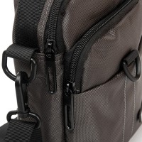 Мужская небольшая сумка через плечо и пояс Lanpad 7685 grey