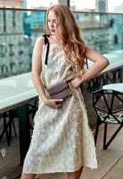 Женская кожаная поясная сумка/кроссбоди BlankNote Mini темно-бежевая BN-BAG-38-2-BEIGE