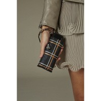 Механический женский зонт Fulton Tiny-2 L501 Golden Check (Золотая Клетка)