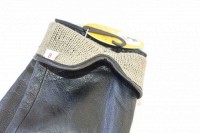 Женские кожаные перчатки Shust Gloves чёрные 368s1 S
