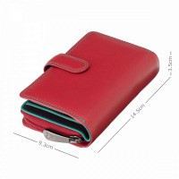 Женский кожаный кошелек Visconti R13 (Red/Rhumba)