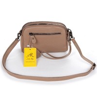 Женский молодежный кожаный клатч ALEX RAI 99102 khaki