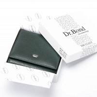 Женский кожаный кошелек Bright DR. BOND WS-219 green