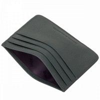 Кожаный картхолдер  Smith & Canova 90014(Grey)