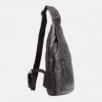 Мужская кожаная сумка-слинг Hill Burry HB6101A 