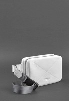 Женская кожаная поясная сумка BlankNote Dropbag Mini белая BN-BAG-6-LIGHT-BW