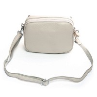 Женский молодежный кожаный клатч ALEX RAI 3904 pale grey