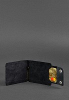 Кожаный зажим для купюр BlankNote 10.0 графит bn-pm-10-g-kr