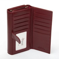 Женский кожаный кошелек Bright DR. BOND W46 wine red