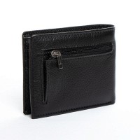Кожаный мужской зажим для купюр Classic DR. BOND MSM-12 black