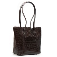 Женская кожаная сумка через плечо ALEX RAI 9349 brown