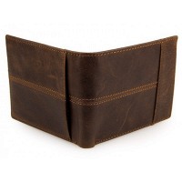 Мужское кожаное коричневое  портмоне TIDING BAG 8064B