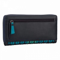 Женский кожаный кошелек Visconti BR76 (Blue/Orchid)