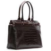 Женская кожаная сумка ALEX RAI 00108 brown