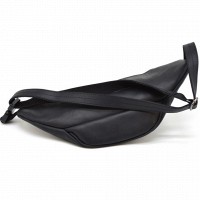 Кожаная черная сумка на пояс Tarwa ra-3036-3md