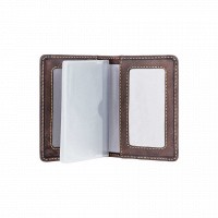 Кожаная визитница с RFID защитой Visconti vsl24 oil brn
