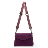 Женская замшевая сумка ALEX RAI 99118 bordo
