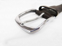 Ремень из кожи SVETLANA ZUBKO «STEEL» PK352A Пряжка с нержавеющей стали