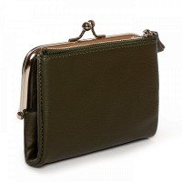 Женский кожаный кошелек Classik  DR. BOND WN-23-13 green