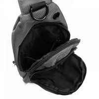 Мужская тканевая сумка-слинг Lanpad 82084 gray
