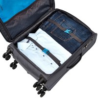 Чемодан на 4 колесах серый Travelite Crosslite