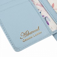 Английский женский кожаный кошелек Ashwood J54 WINTER SKY (Зимнее небо)