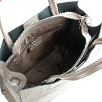 Женская кожаная сумка ALEX RAI 1564 grey croco