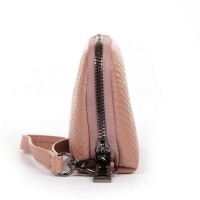 Женская кожаная косметичка Cosmetic 60095-9 pink