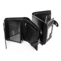 Кожаный мужской кошелек Classic DR. BOND MS-30 black