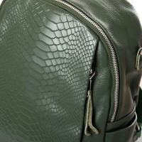 Женская кожаный рюкзак ALEX RAI 8907-9* green