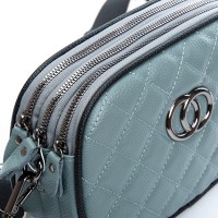 Женский молодежный кожаный клатч ALEX RAI 17001 blue