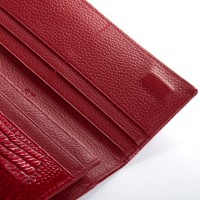 Женский кожаный лаковый кошелек SERGIO TORRETTI FEW501-2 red