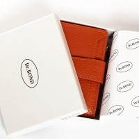 Женский кожаный кошелек Classik  DR. BOND WN-23-11 orange