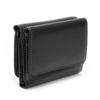 Женский кожаный кошелек Bright DR. BOND WS-403 black