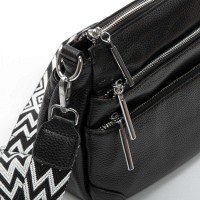 Женская кожаная сумка через плечо ALEX RAI 8269 black