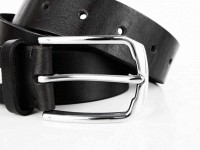 Ремень из кожи SVETLANA ZUBKO «STEEL» PK351A Пряжка с нержавеющей стали