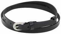 Женский узкий кожаный ремень Skipper 1481-15
