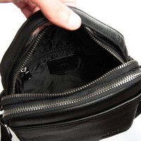 Мужская кожаная сумка через плечо BRETTON 4015-5 black