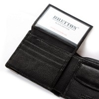 Мужской кожаный кошелек BE BRETTON 210L black