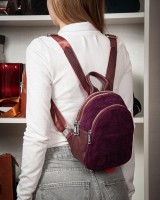 Женский замшевый рюкзак ALEX RAI 2058 red