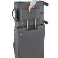 Чемодан на 4 колесах серый Travelite Crosslite