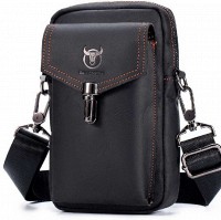 Мужская кожаная сумка через плечо и на пояс Bull T1500A