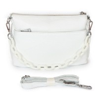 Женская кожаная сумка ALEX RAI 3011 white