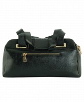 Женская черная сумка-саквояж из кожзама TRAUM 7226-20