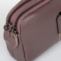 Молодежный клатч из кожи ALEX RAI 88084 purple