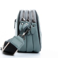 Женский молодежный кожаный клатч ALEX RAI 17001 blue