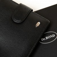 Кожаный мужской кошелек Classic DR. BOND M2213 black