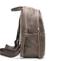 Женский кожаный рюкзак ALEX RAI 95518-9 khaki