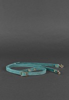 Кожаная плетеная женская сумка BlankNote Пазл S зеленая Crazy Horse BN-BAG-31-IZ